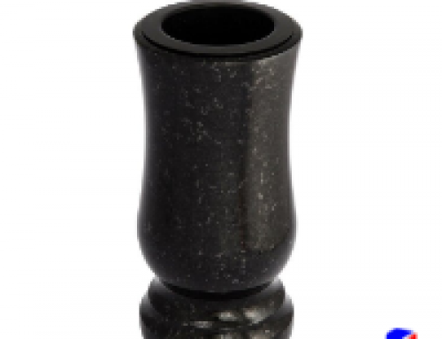Traditional Turned Granite Flower Vases for Tombstones
